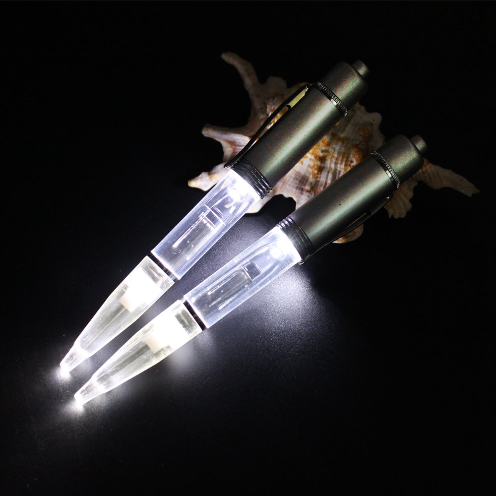 High Quality LED Flashlight Ballpoint Pen 1.0mm Writing Width Novelty Metal Light up Pen for Promotional Gifts