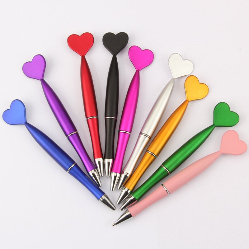 Popular promotion ballpoint pen custom cheap butterfly star flower heart shape cute plastic ball pen with print logo kids