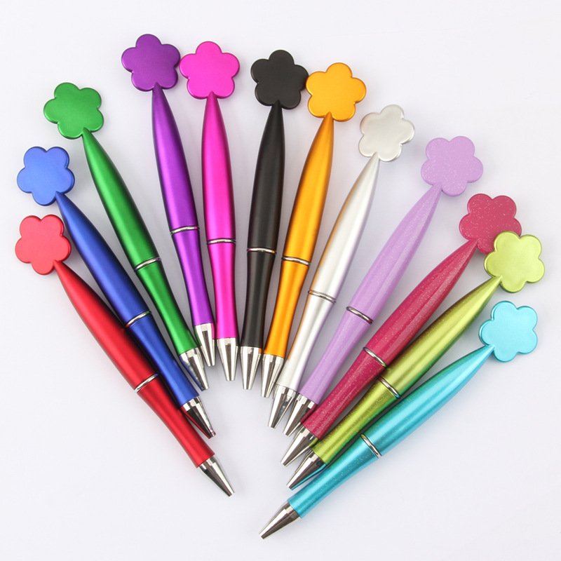 Popular promotion ballpoint pen custom cheap butterfly star flower heart shape cute plastic ball pen with print logo kids