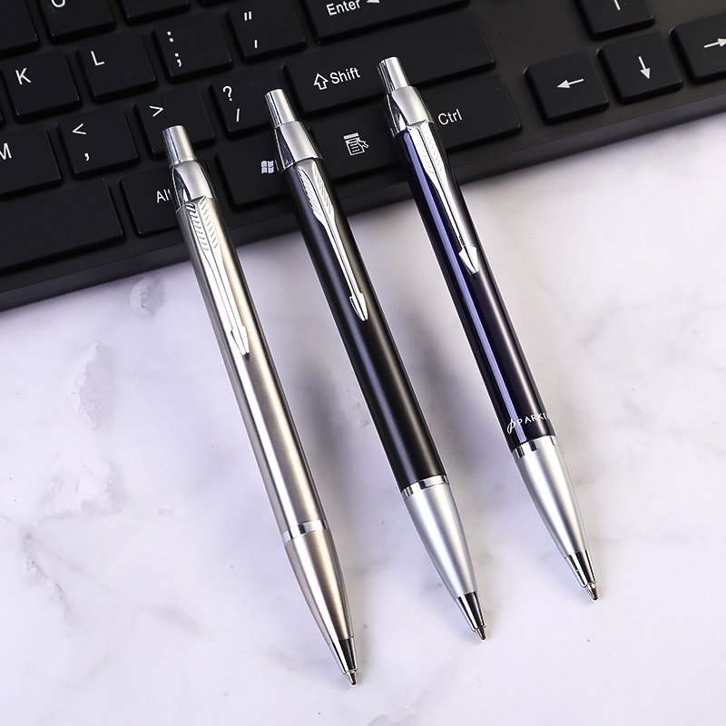 ballpoint pen wholesale luxury silver stainless steel metal ball pen with custom logo