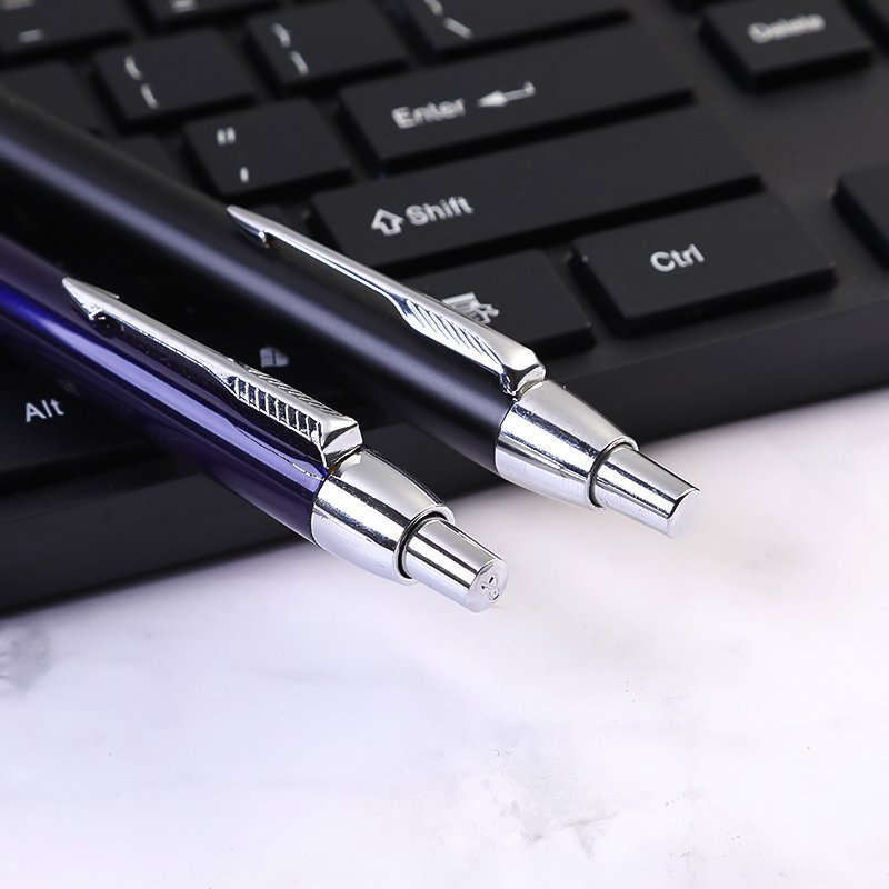 ballpoint pen wholesale luxury silver stainless steel metal ball pen with custom logo
