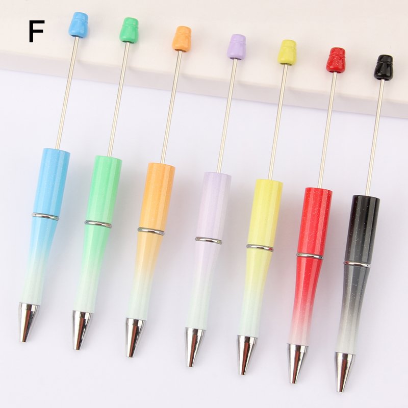DIY bubble gum beadable ballpoint pen Kawaii novelty Jewelry decorative gift student pen beaded ballpen with custom logo