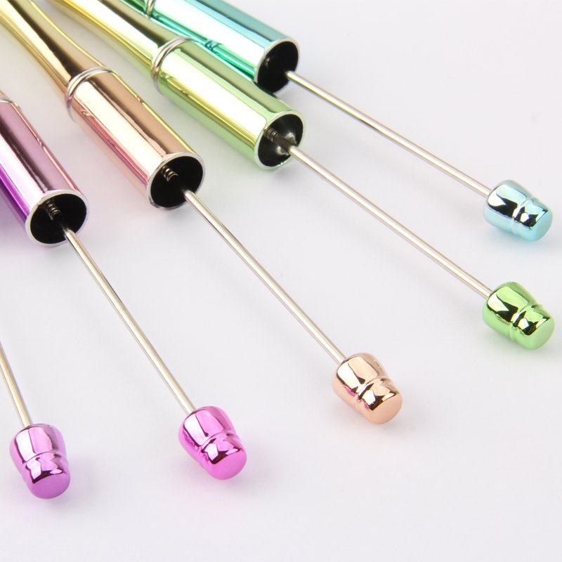 DIY bubble gum beadable ballpoint pen Kawaii novelty Jewelry decorative gift student pen beaded ballpen with custom logo
