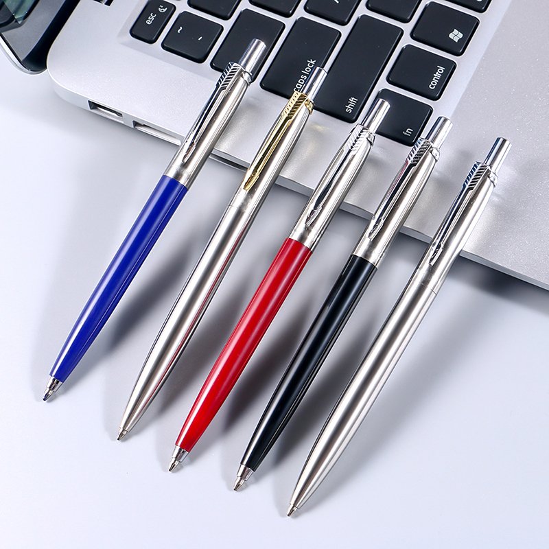 SHULI penna 1.0mm gift promotional press ballpoint pen metal student office ballpoint pen with customised logo