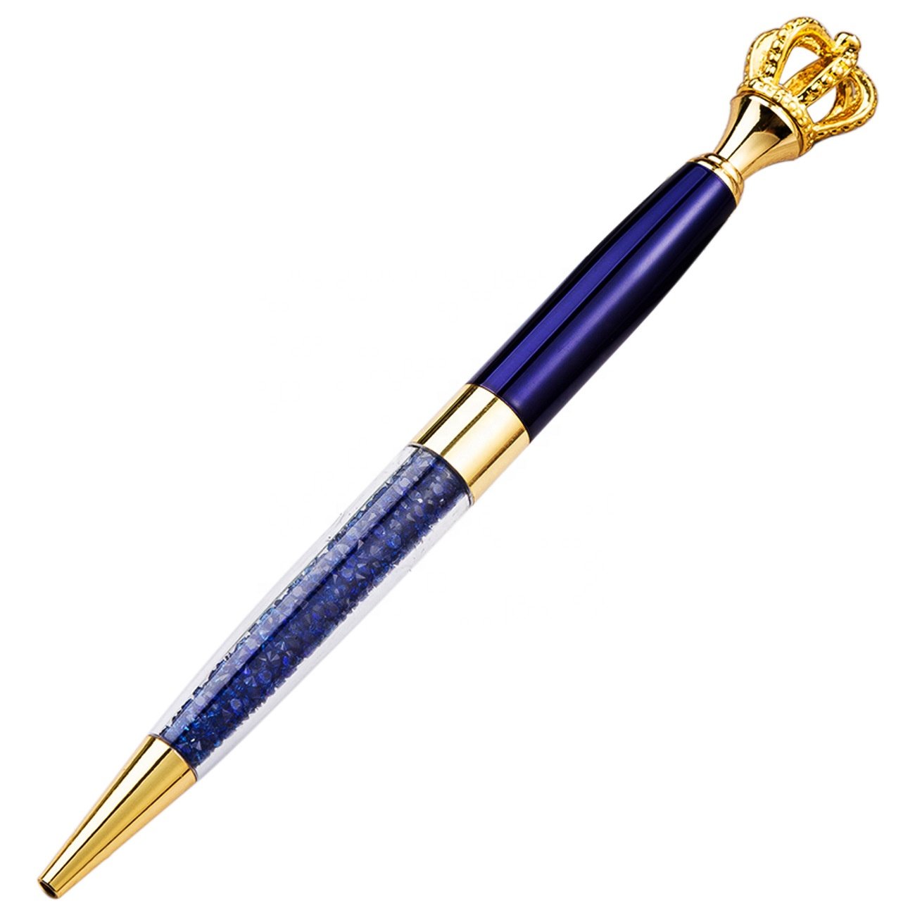 Luxury Logo Customized Metal Royal Crown Twist Ballpoint Pens