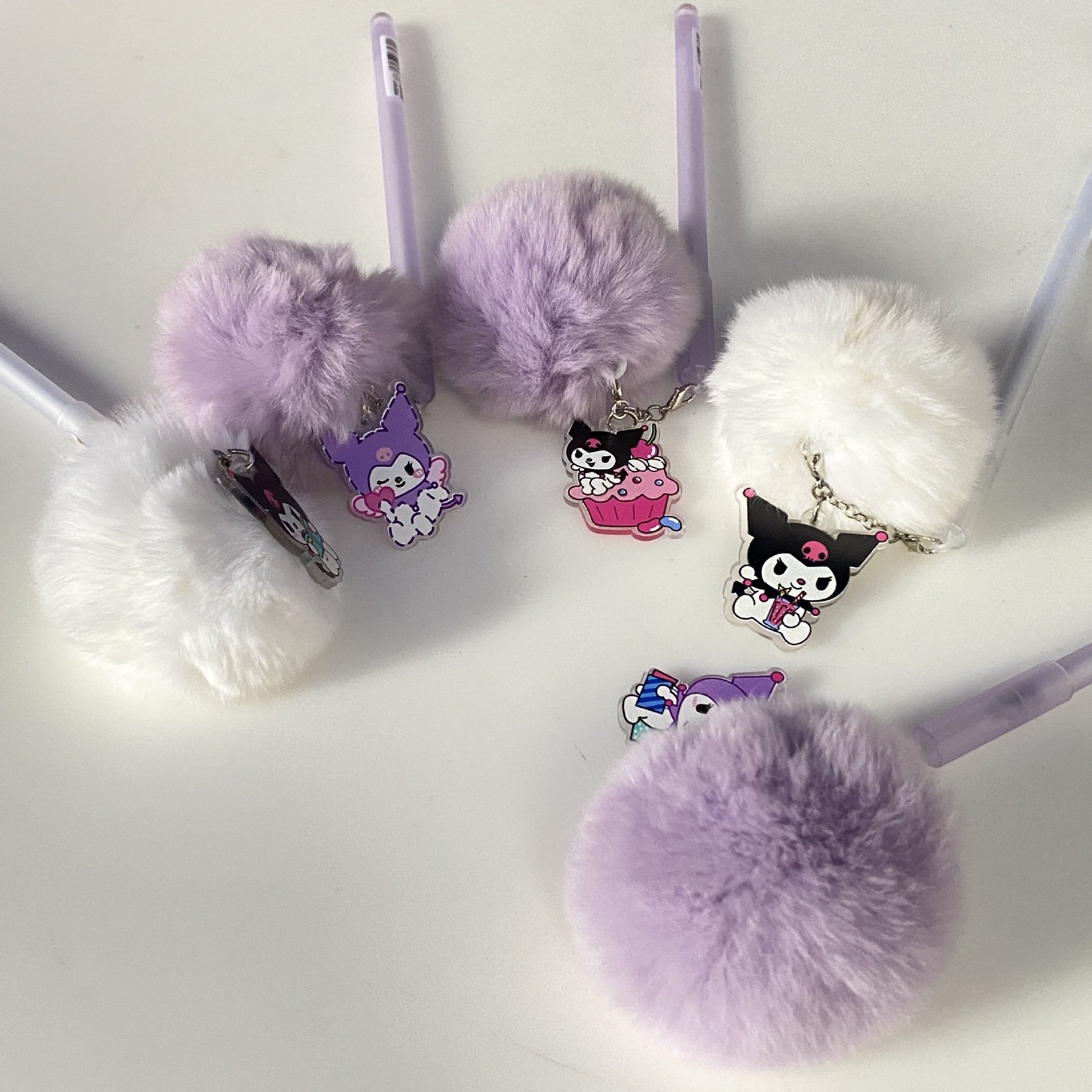 2022 Factory custom Korean kids doll toy ballpoint pen love Cartoon plush dolls promotional gift pen for student