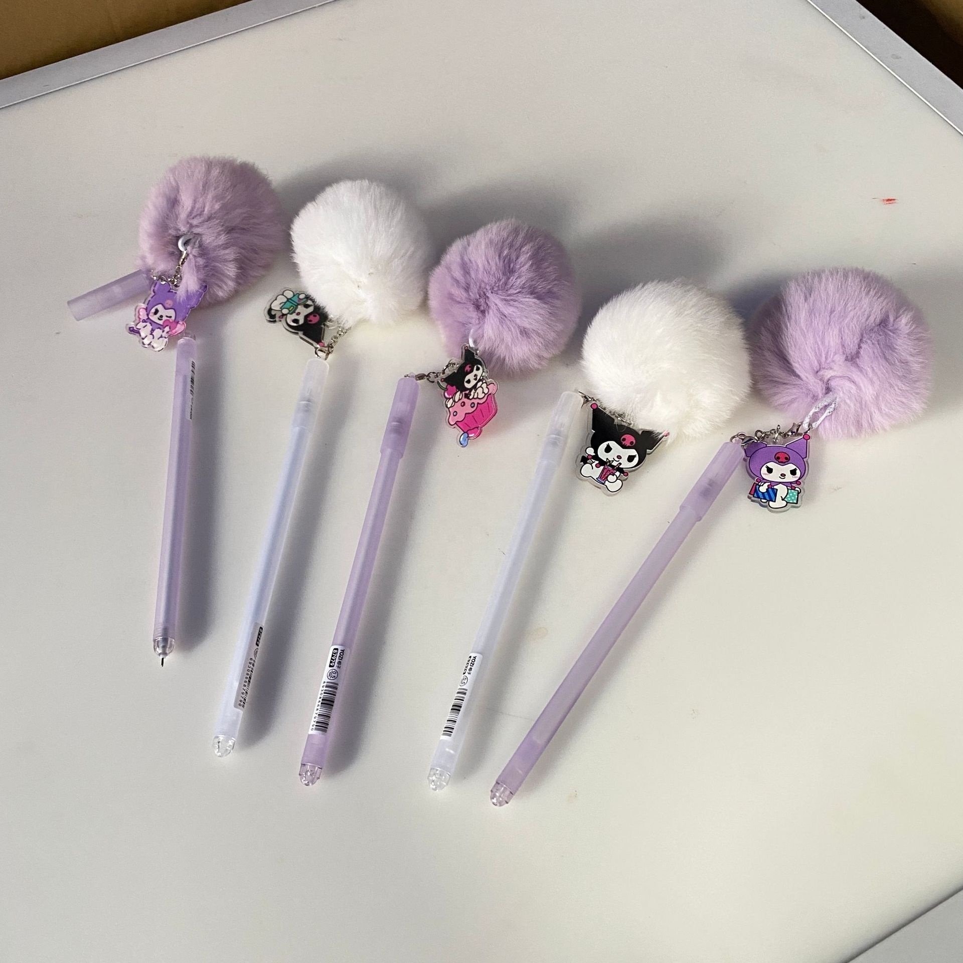2022 Factory custom Korean kids doll toy ballpoint pen love Cartoon plush dolls promotional gift pen for student