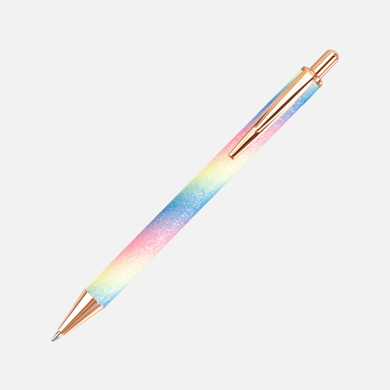 Kawaii Glitter Gift Pen Fancy Kids Stationery Luxury Metal Ballpoint Pen