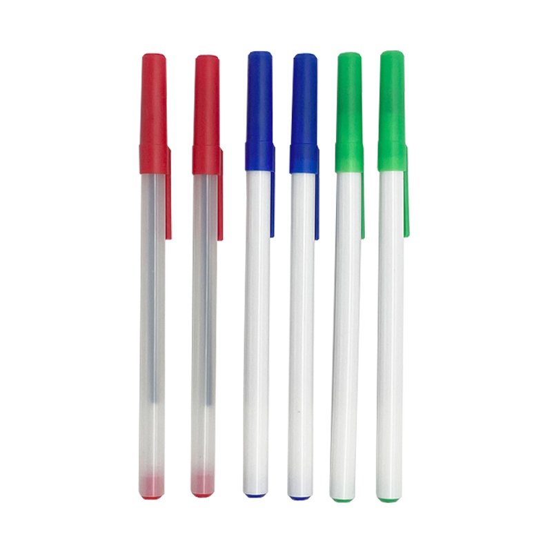 Popular cheap simple blank ballpoint pen customized for full print logo ball point pen for office school and promotion