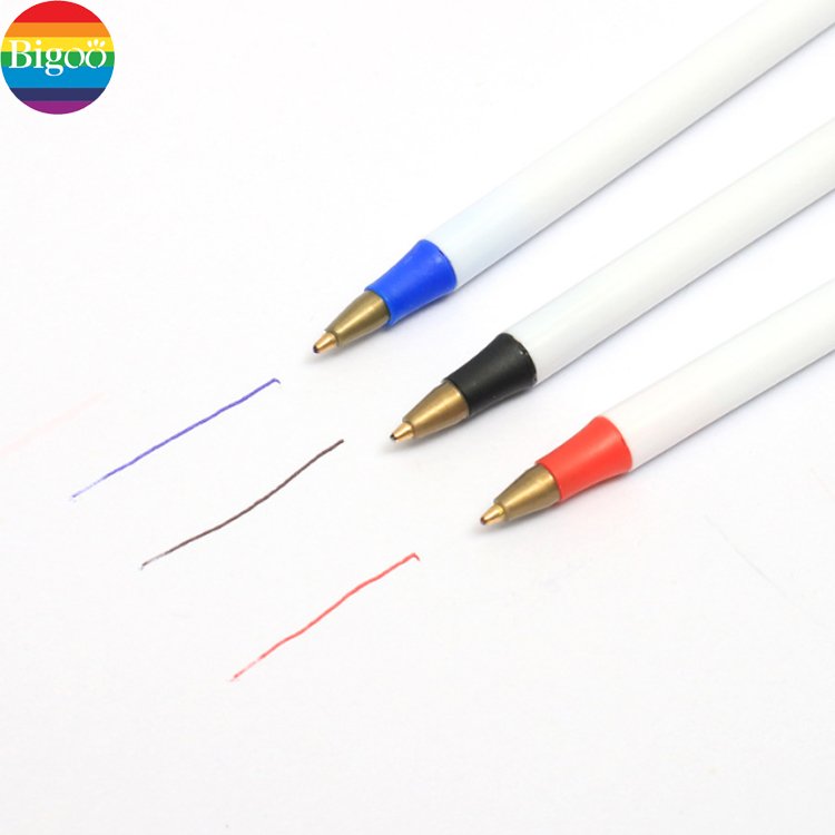 Popular cheap simple blank ballpoint pen customized for full print logo ball point pen for office school and promotion