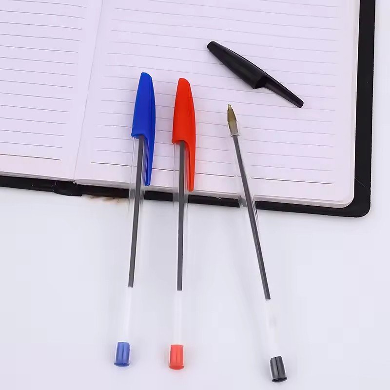 Wholesale 50pcs/Box Customizable Ballpoint Pen Multi-Colors Plastic Stationery Office Supplies 1.0mm Writing Width for Gifts