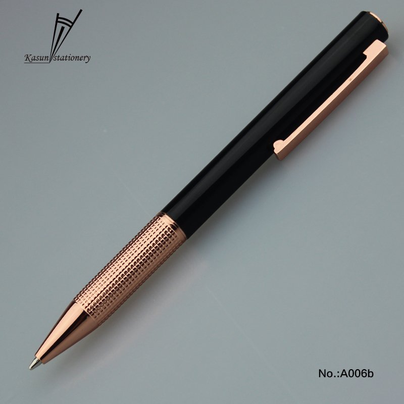 High Premium Rose Gold Pen Luxury Pen Metal BallPen Logo Pen for Office GIft