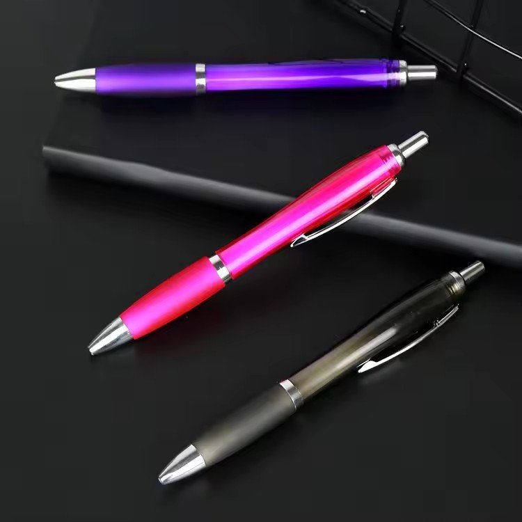 High Quality Classic White 1.0mm Writing Width Plastic Ball Pen Customized Logo Business Novelty School Office Supplies