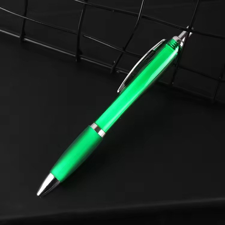 High Quality Classic White 1.0mm Writing Width Plastic Ball Pen Customized Logo Business Novelty School Office Supplies