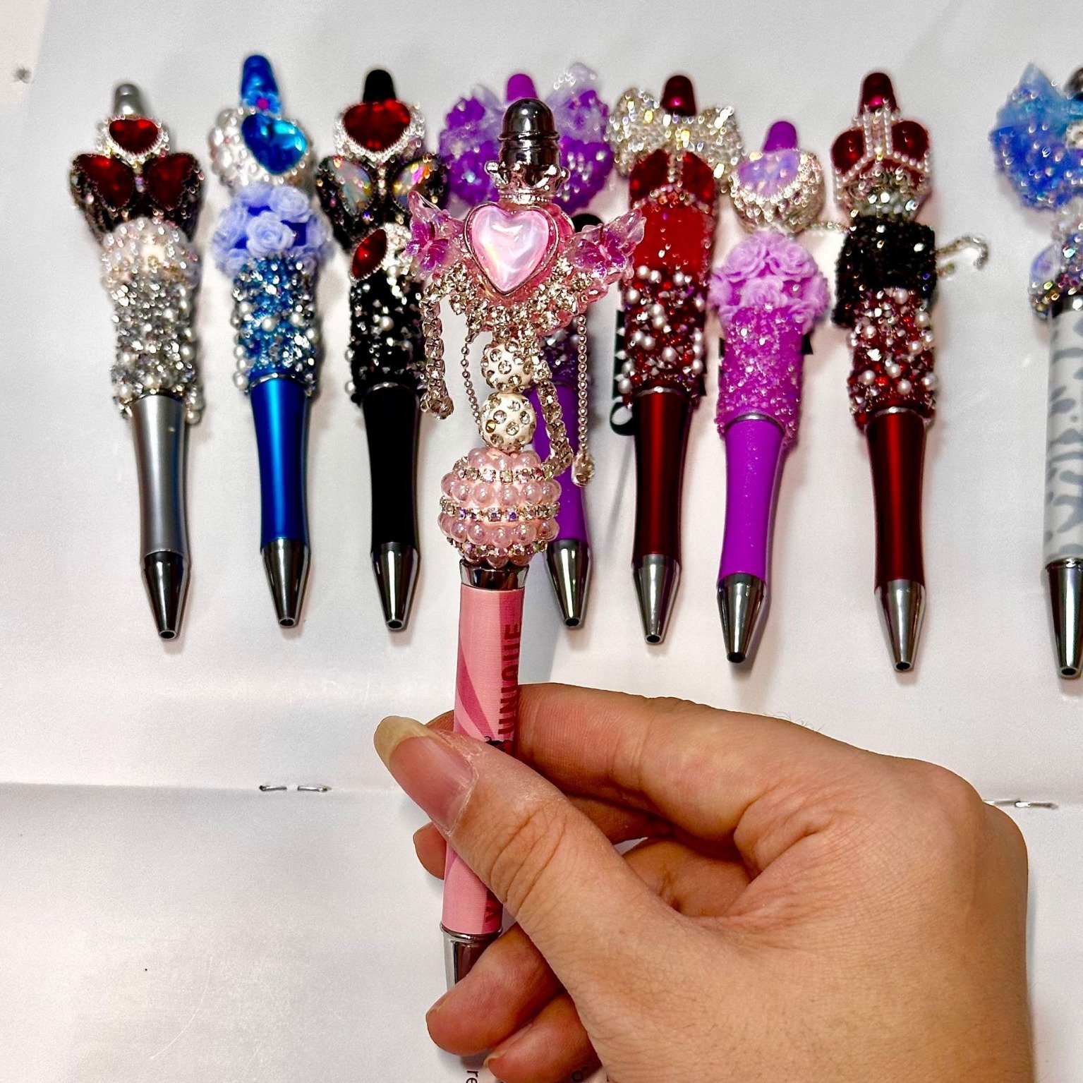 Finished beaded pen DIY heavy handmade diamond-studded creative beaded blind box ballpoint pen neutral pen