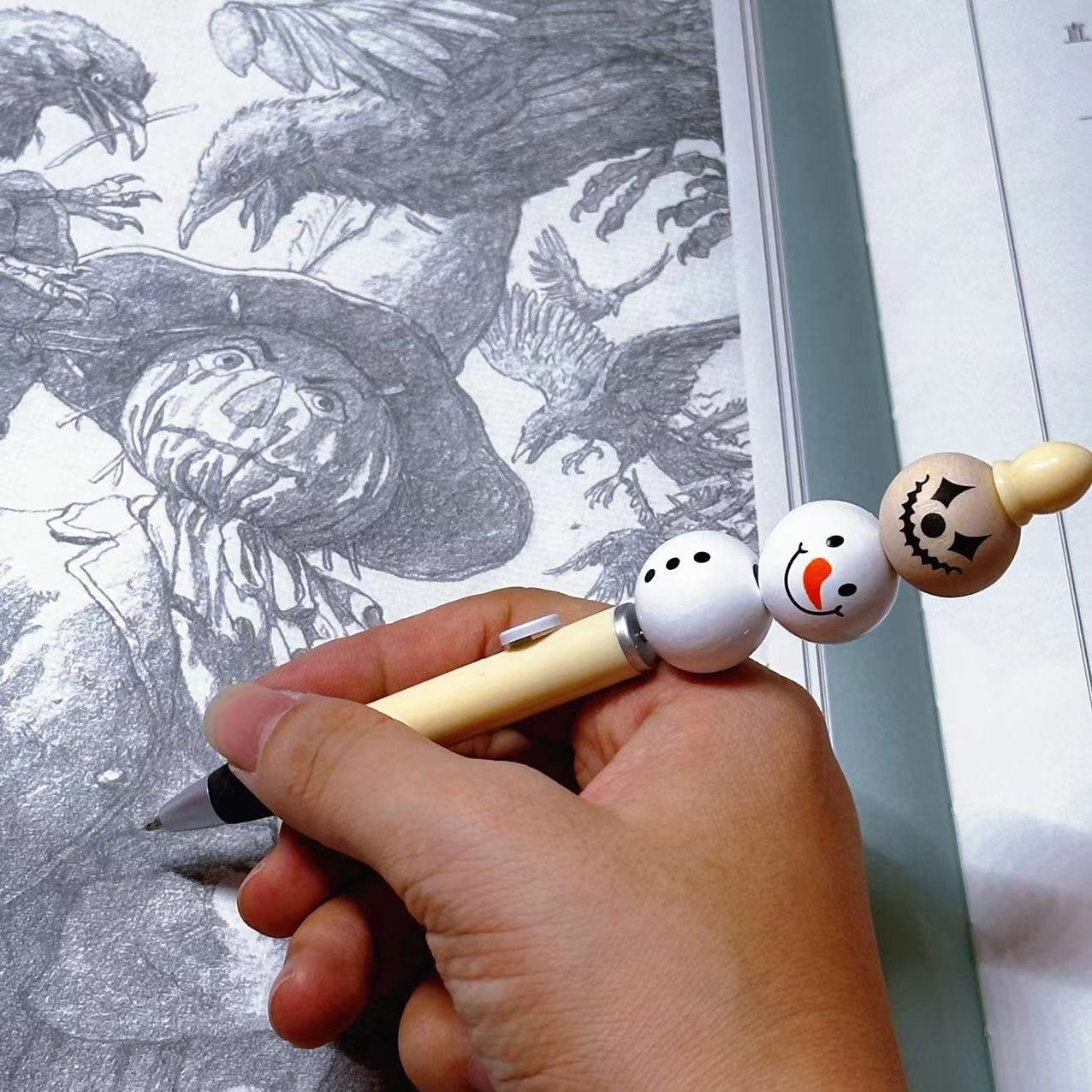 Finished beaded pen DIY heavy handmade diamond-studded creative beaded blind box ballpoint pen neutral pen