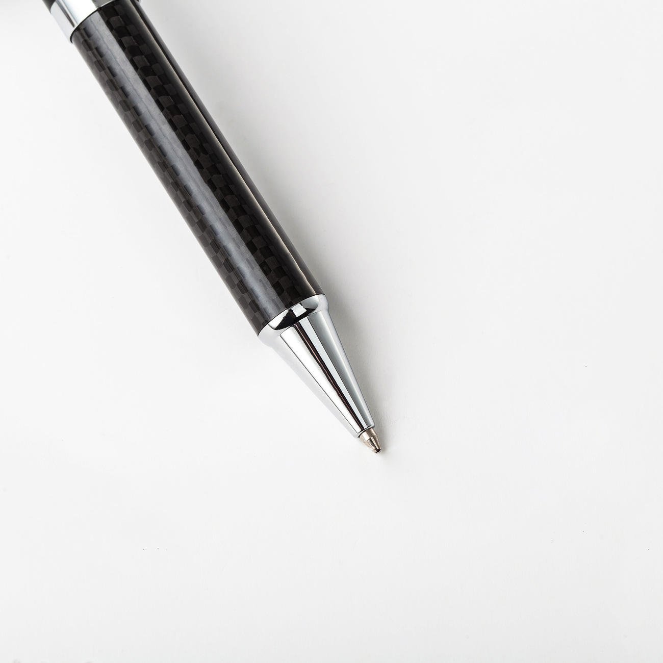 Roller Ballpoint pen logo Metal carbon fiber custom high quality 1.0mm black office and School pen Noble pen