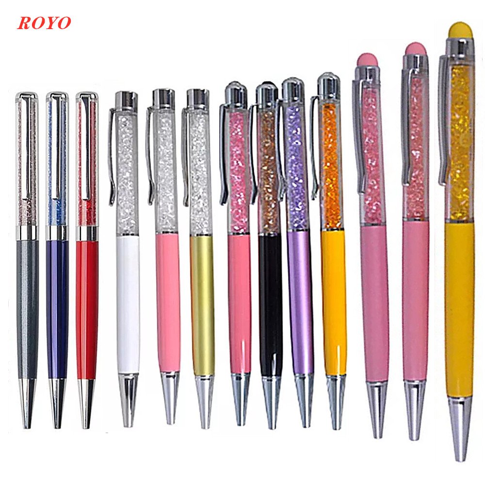 Pen Set Supplies Stationery Metal Ballpoint Pen Custom Logo Luxury Promotional Crystal Metal Pen