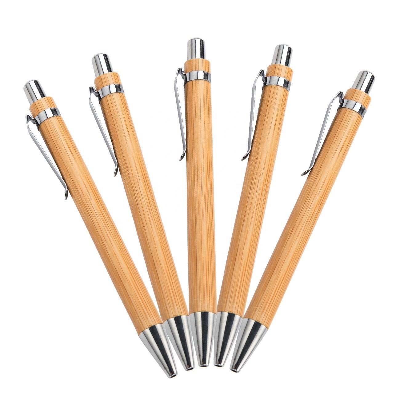2025 Promotional Personalized Customized Bamboo Ball Pen Eco Friendly Engraved Bamboo Ballpoint Pen With Logo