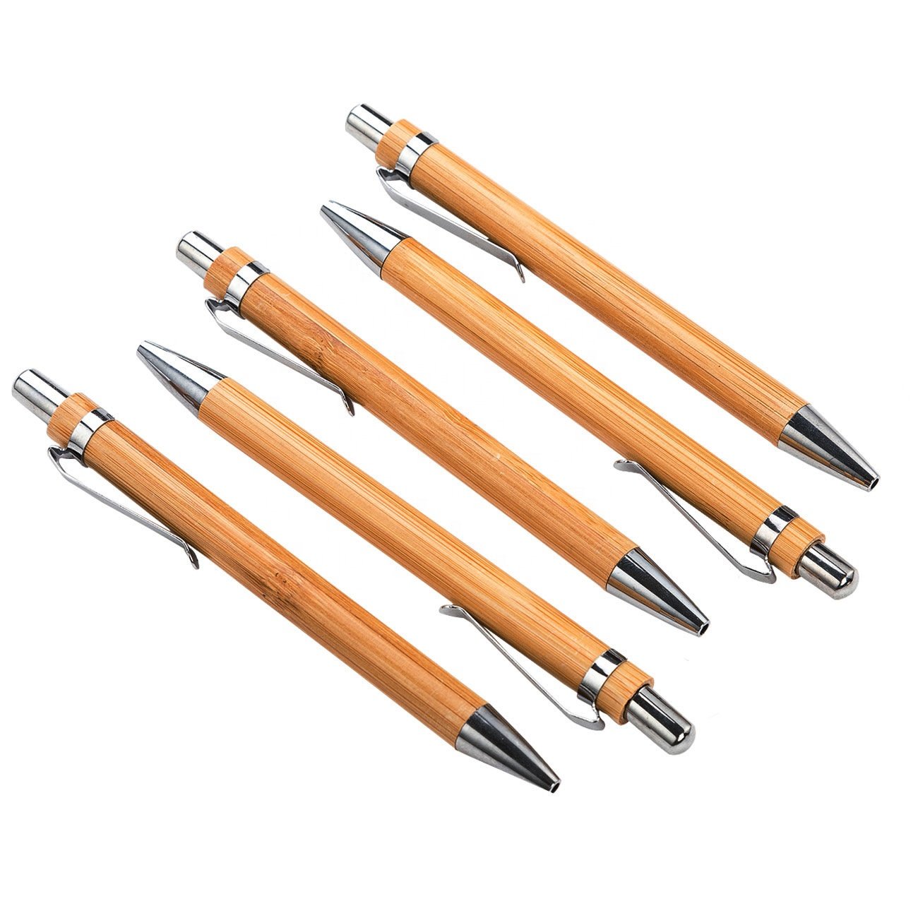 2025 Promotional Personalized Customized Bamboo Ball Pen Eco Friendly Engraved Bamboo Ballpoint Pen With Logo