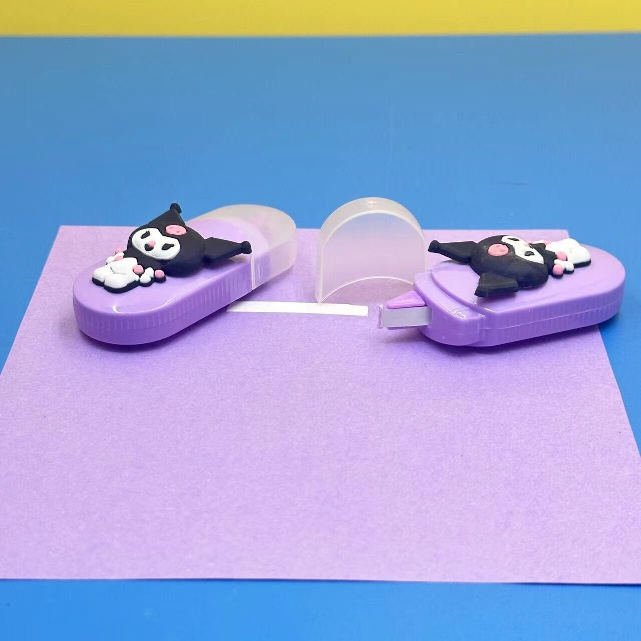 6 Colors Pens Correction Tape Animal Folding Ruler Ballpoint Pen Stationery Supply Gifts