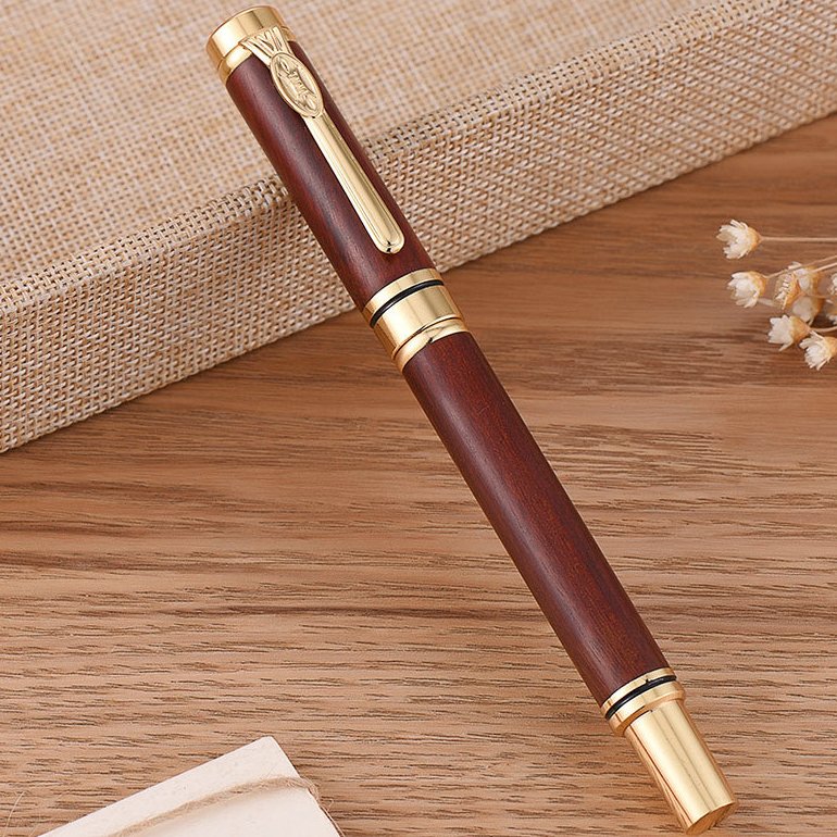 High Quality Factory Custom Logo Wooden Ballpoint Wood Pen Wholesale Wood Roller Metal Pen