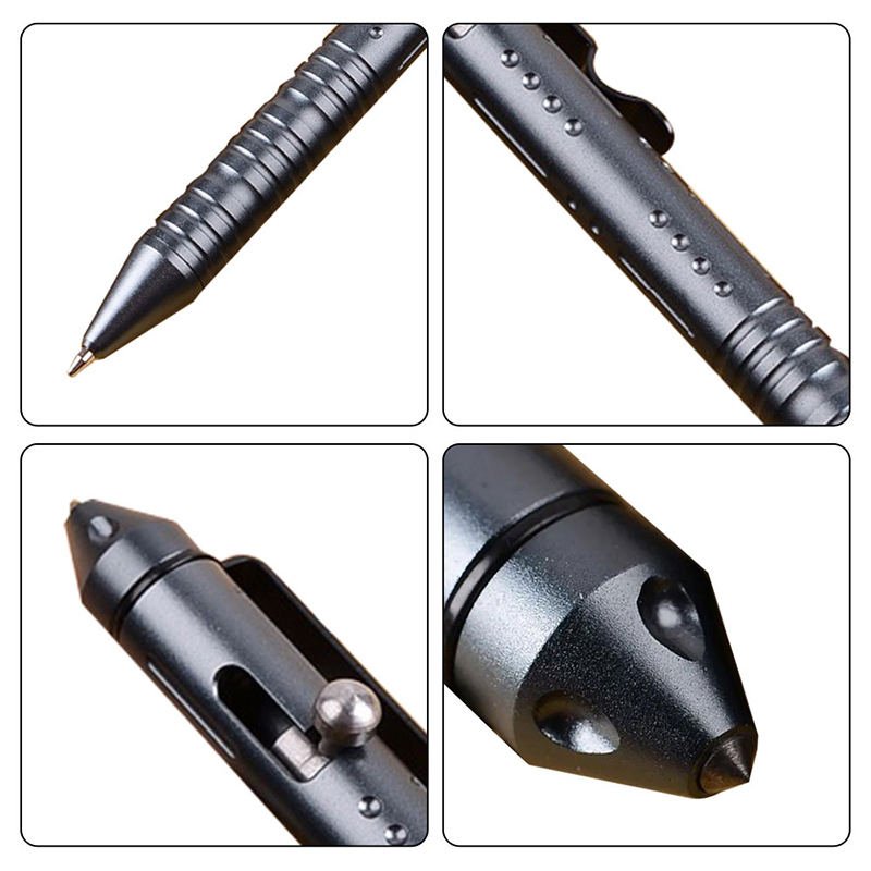 Factory direct sale portable outdoor metal ball pen Multiple function ballpoint pen for car escape tool