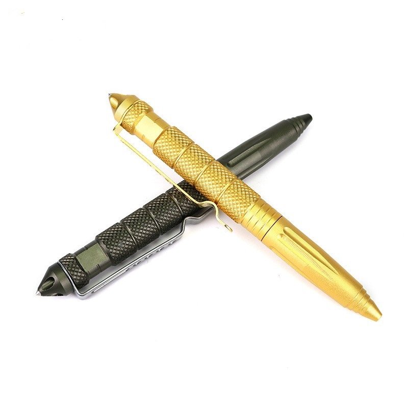 Factory direct sale portable outdoor metal ball pen Multiple function ballpoint pen for car escape tool