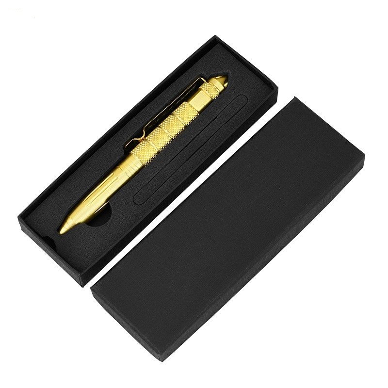 Factory direct sale portable outdoor metal ball pen Multiple function ballpoint pen for car escape tool