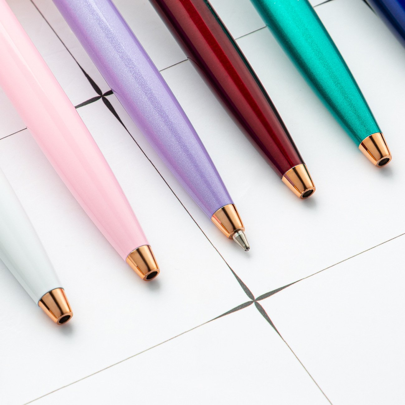 Novelty Scandinavian Style Metal Ballpoint Pen Business Office Hotel Party Use Advertising Promotional Gift Pen with Custom Logo