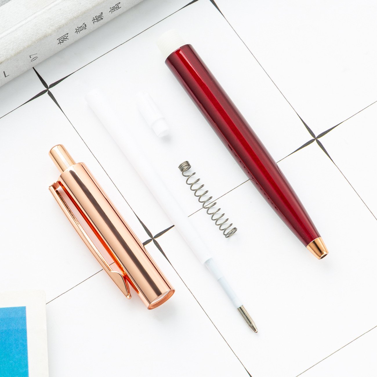 Novelty Scandinavian Style Metal Ballpoint Pen Business Office Hotel Party Use Advertising Promotional Gift Pen with Custom Logo