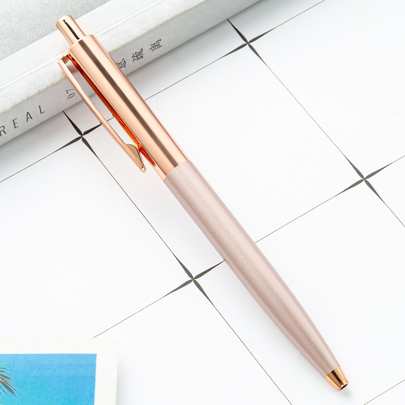 Novelty Scandinavian Style Metal Ballpoint Pen Business Office Hotel Party Use Advertising Promotional Gift Pen with Custom Logo