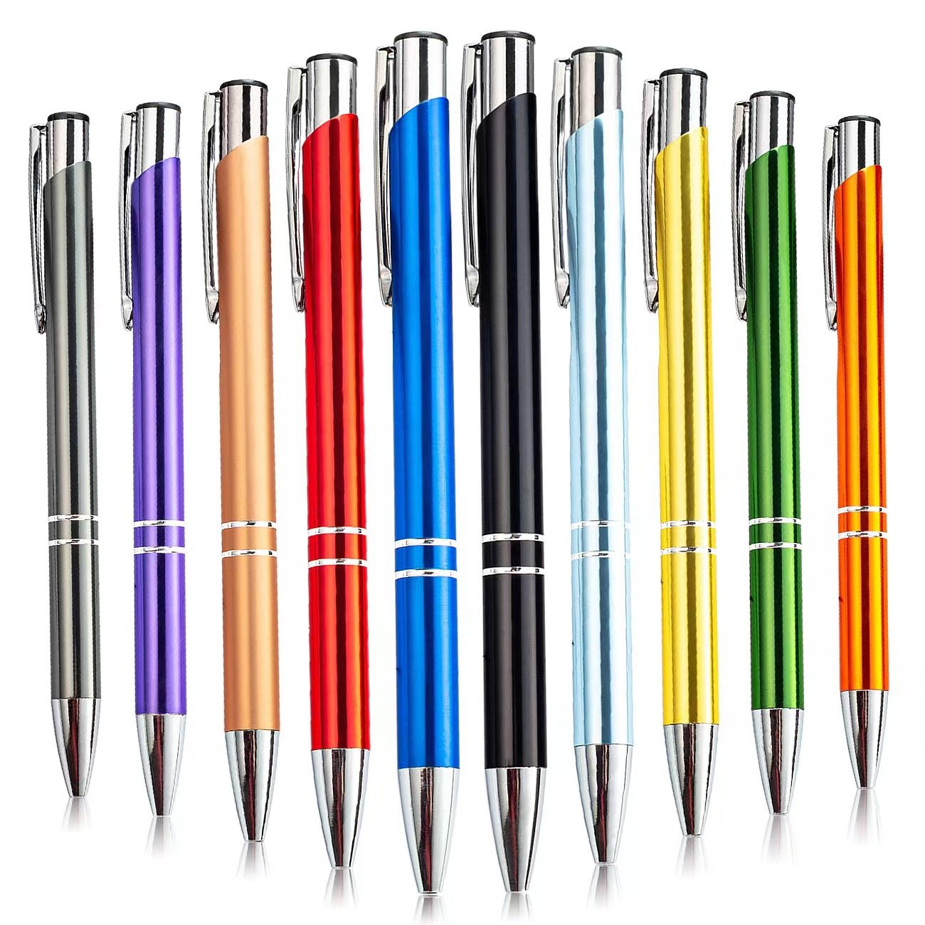New Promotion Cheap Ball Point Metal Pens With Personalized Custom Laser Engraved Print Branded Logo Manufacturer Gift Pen