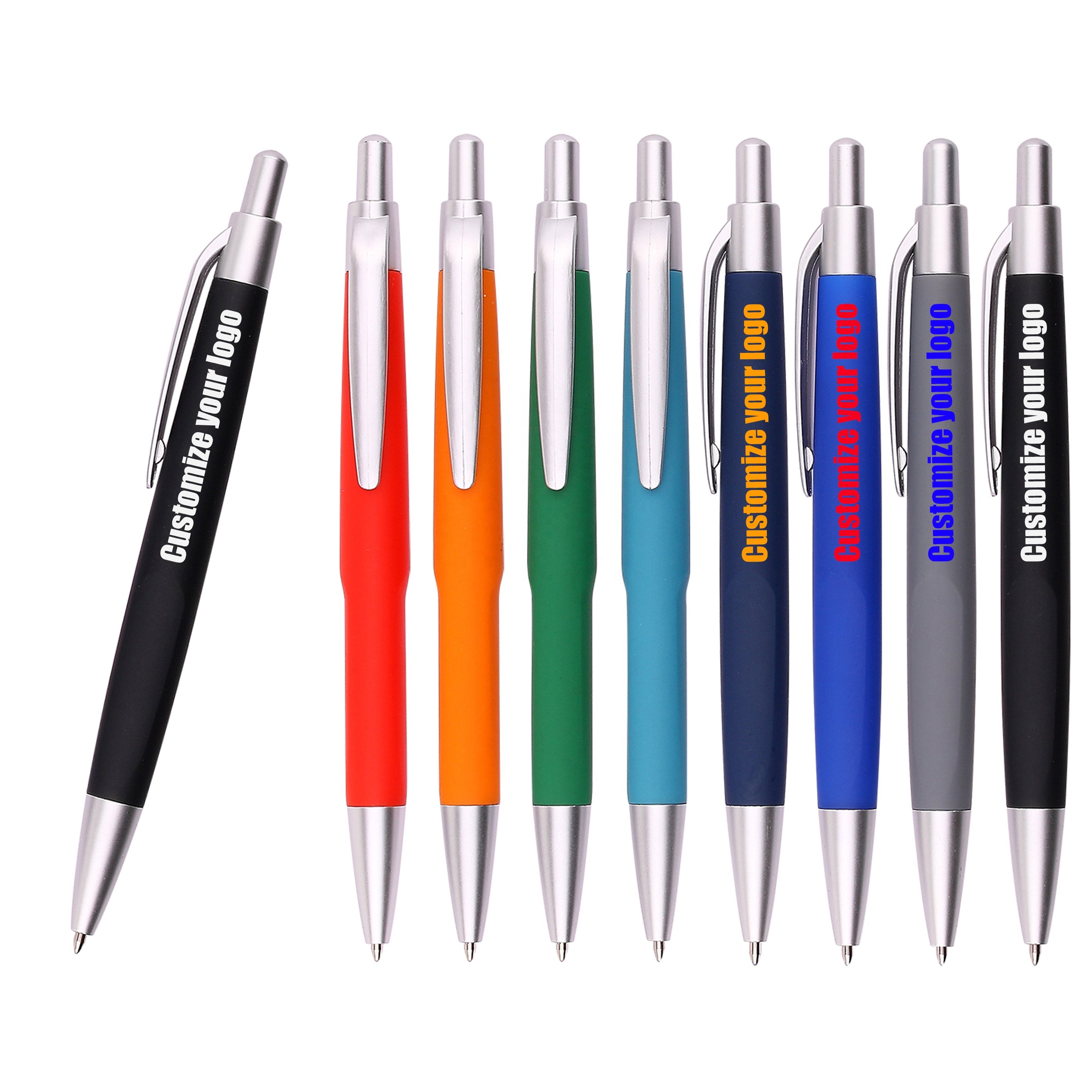 Custom your Logo Ballpoint Pens Stylish Plastic Stylus Pen Promotional Gift Pen