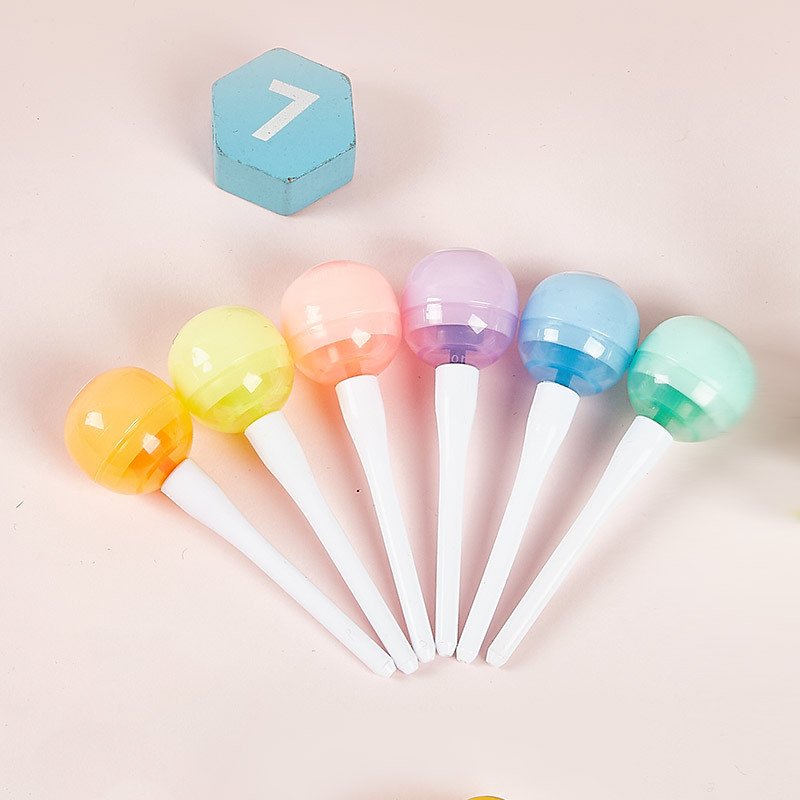 Mini Pill Highlighter Color Paintpoint Marker Pen 6 Color Set