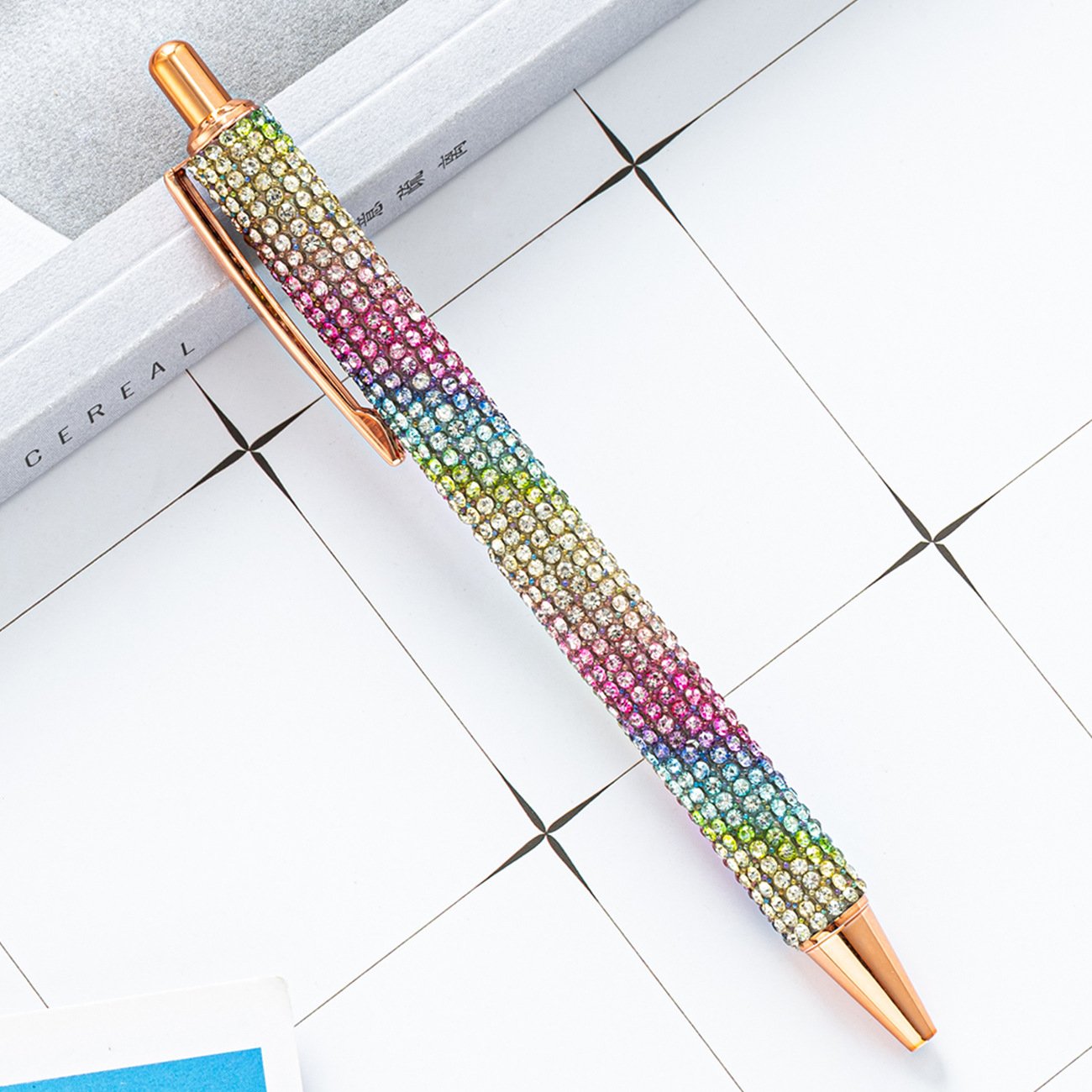 Manufacturer Wholesales Metal Ballpoint Pens Diamond Wrapped Multi-Color Gift Pens