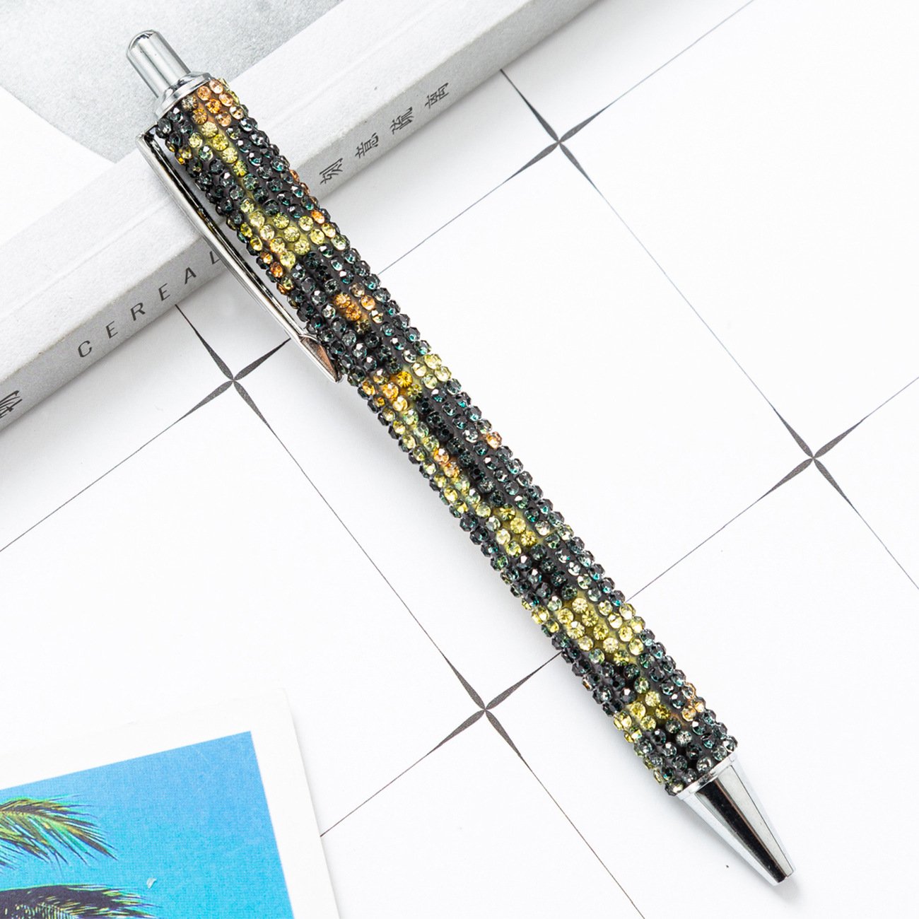 Manufacturer Wholesales Metal Ballpoint Pens Diamond Wrapped Multi-Color Gift Pens