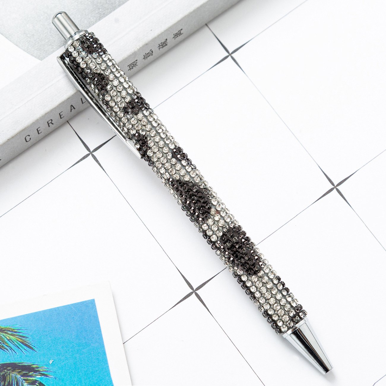 Manufacturer Wholesales Metal Ballpoint Pens Diamond Wrapped Multi-Color Gift Pens