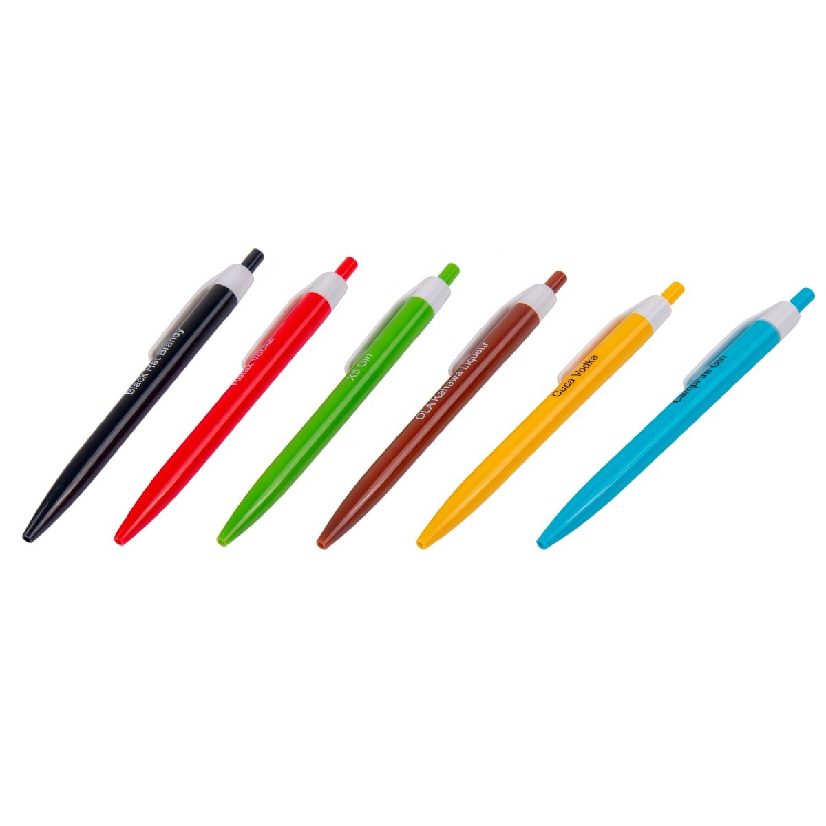 Wholesale Custom Logo Printed Plastic Ballpoint Pen for Hotel Gift Promotion