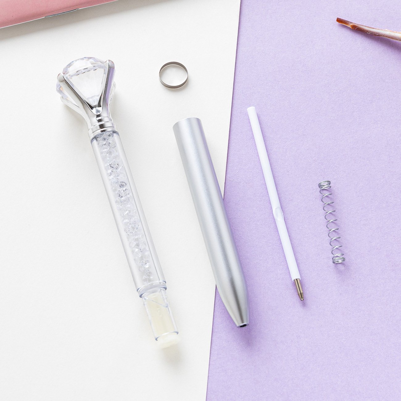 Wholesale Of Large Diamond Plastic Pens Stationery Advertising Gifts Ballpoint Pens Crystal Pens By Manufacturers