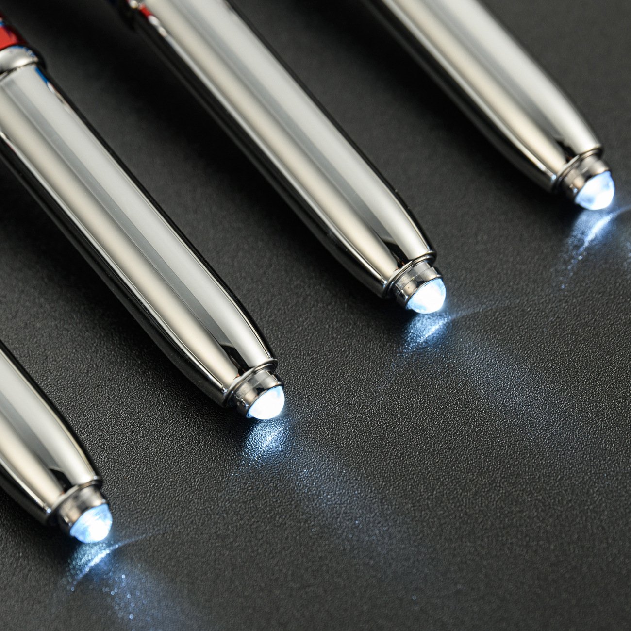 Spot metal light pen Creative advertising gift Light ballpoint pen multi-function handwriting touch screen metal LED
