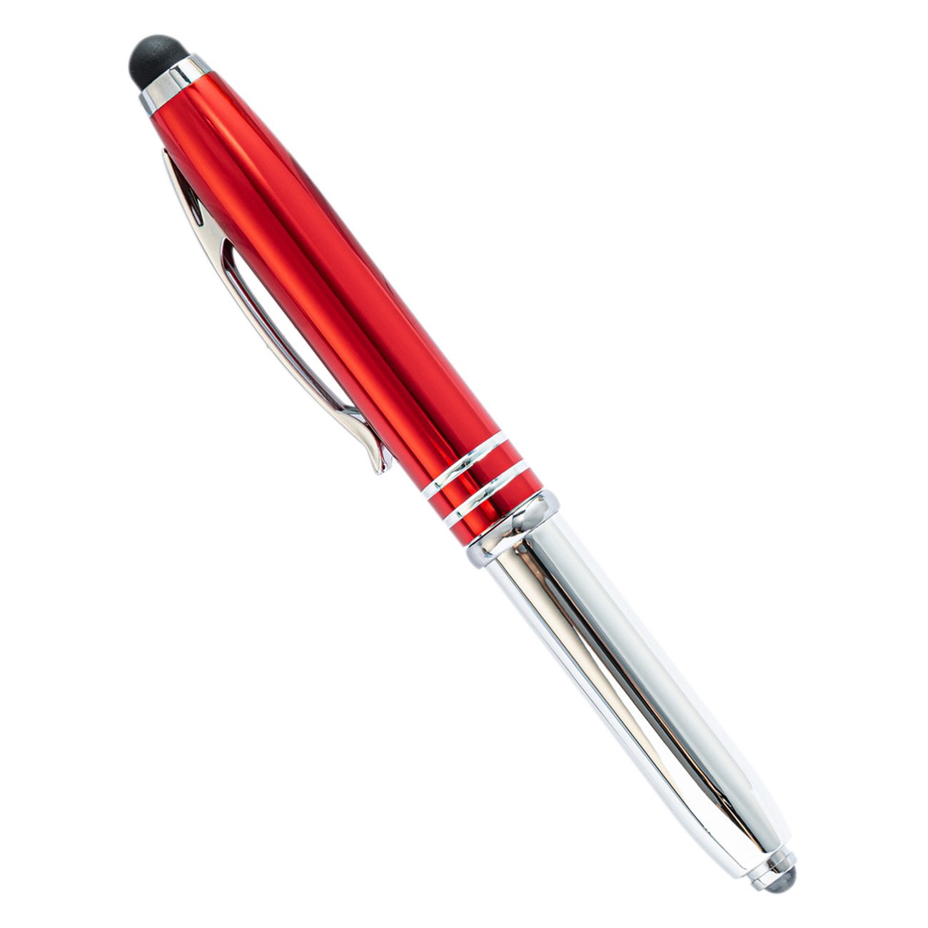 Spot metal light pen Creative advertising gift Light ballpoint pen multi-function handwriting touch screen metal LED