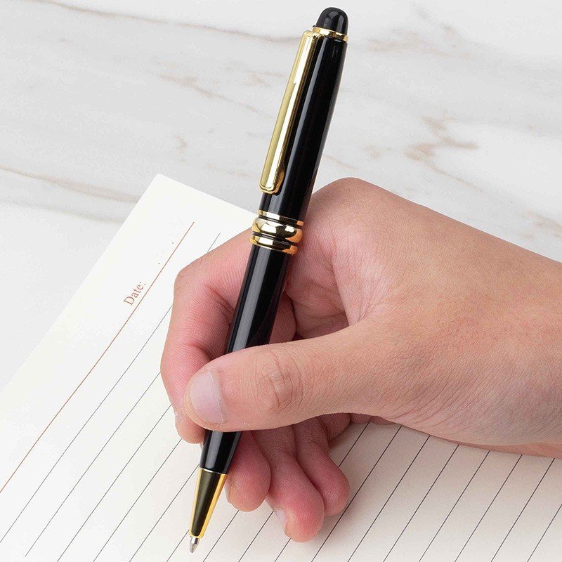 china OEM high quality luxury executive Corporate premium metal ballpoint pen support custom logo and gift box packing ball pen