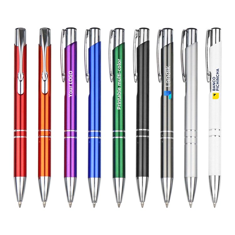 Custom Imprinted Logo Open Tool Colorful Knife Ballpoint Pen Plastic Envelope Package Novelty Metal Body Economically Priced