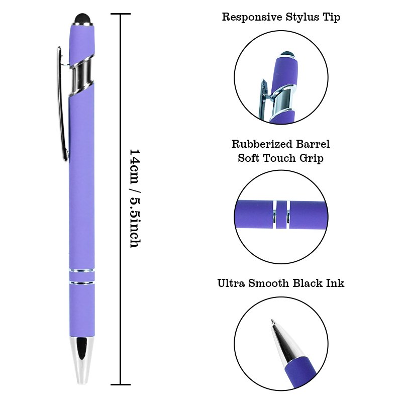 High Quality Black Ink Pen Eco Friendly Mental Press Pen Can Used On Touch Screen Permanent School Pen with Customer Logo