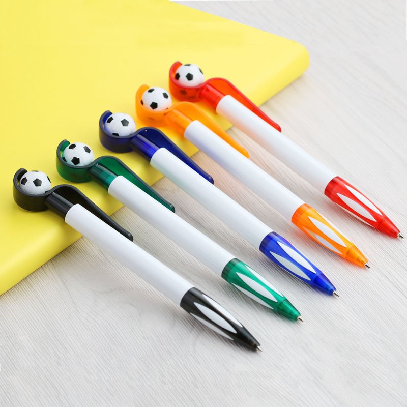 Cheap Customized Logo Print Promotional football pen Soccer Ball Pen for souvenirs pen with custom logo