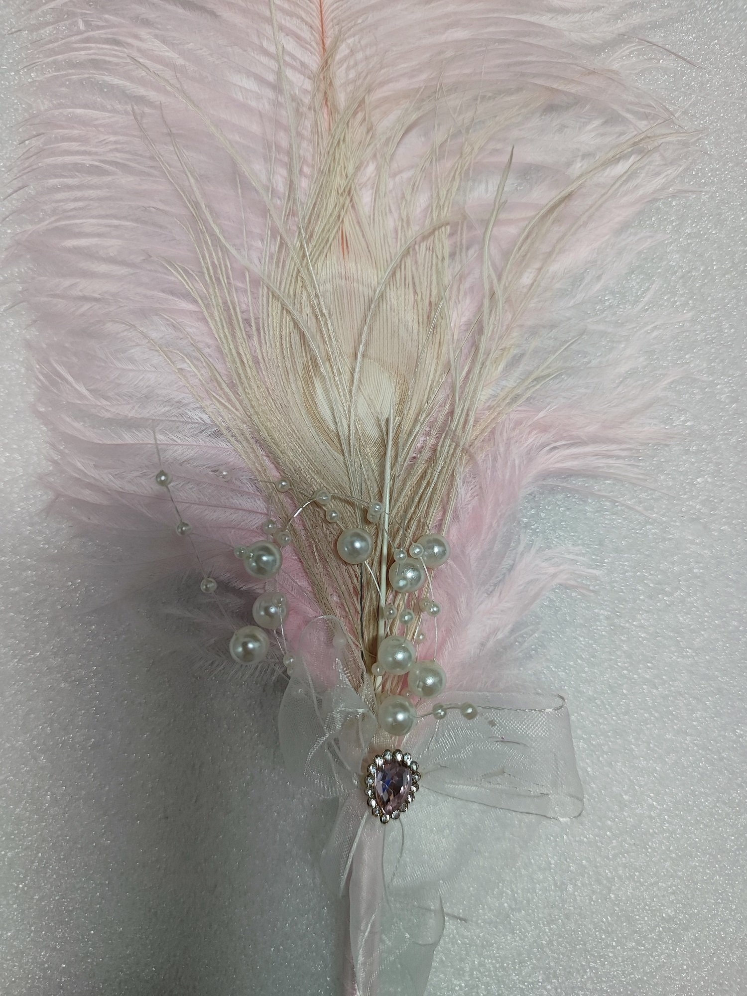 Wedding White Ostrich Feather Ballpoint Pen