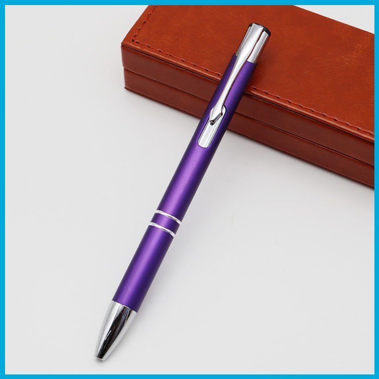 Promotional Aluminum Barrel Metal Custom Logo Ballpoint Pen Rubber Metal Touch Screen Stylus Ballpoint Pen