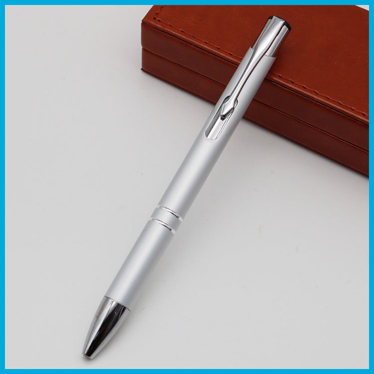 Promotional Aluminum Barrel Metal Custom Logo Ballpoint Pen Rubber Metal Touch Screen Stylus Ballpoint Pen