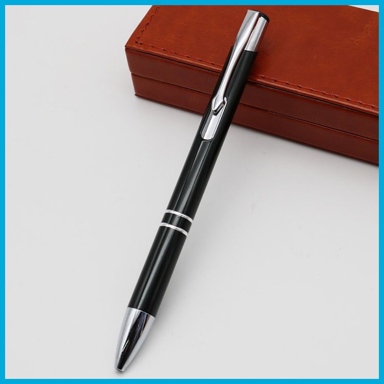 Promotional Aluminum Barrel Metal Custom Logo Ballpoint Pen Rubber Metal Touch Screen Stylus Ballpoint Pen